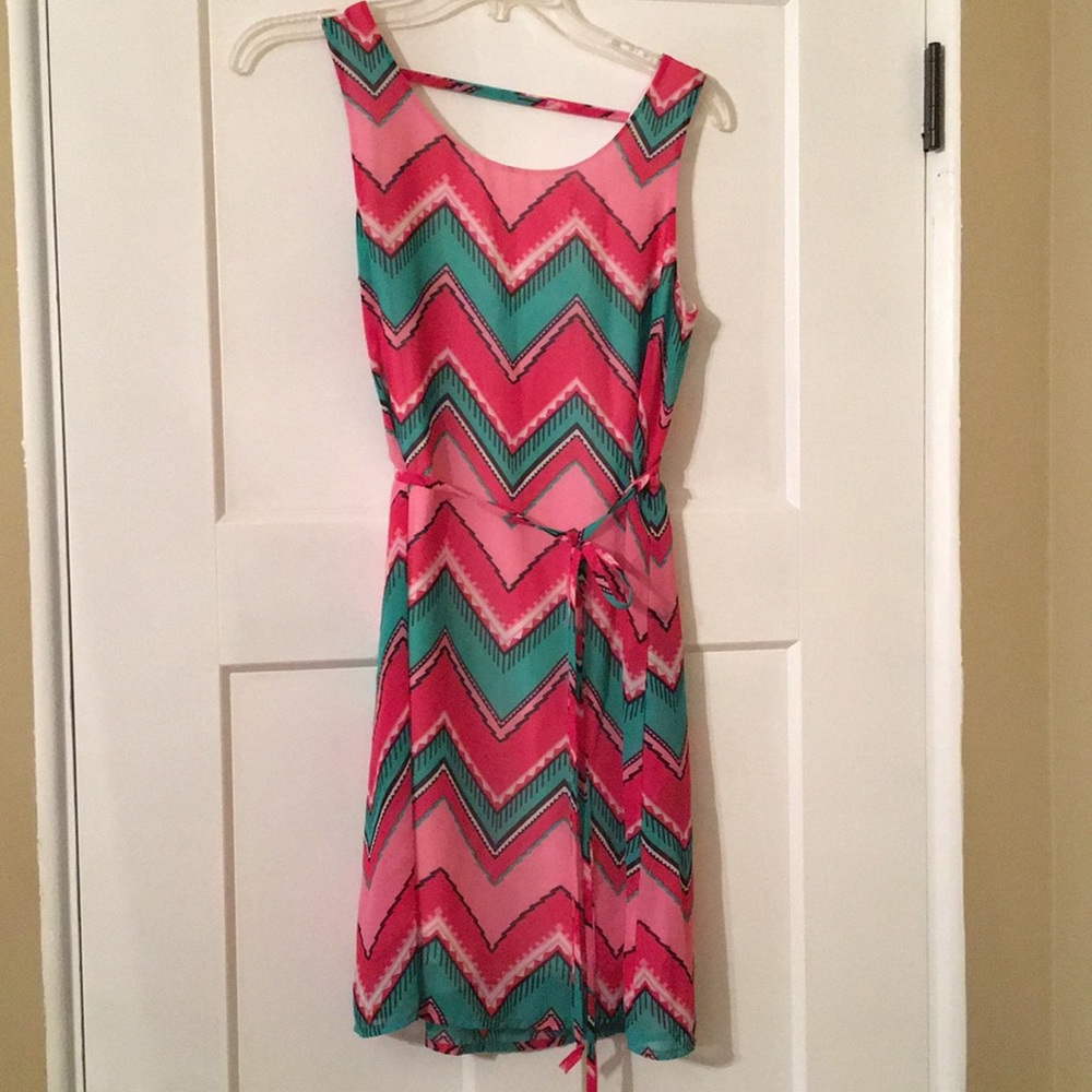 Bright chevron dress